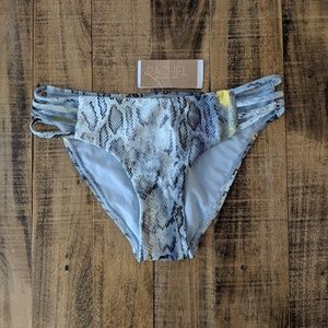 Rachel Roy Snake Print Bikini Bottoms NWT
